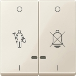 Купить SE Merten SM Беж Две Клавиши "перечеркнутый звонок","горничная" с окошком для световой индикации MTN3429-0344