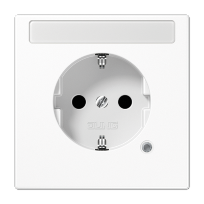 JUNG SCHUKO розетка с полем для надписи 9x58 мм, белый LS1520BFNAKOWW