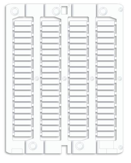 DKC Маркировка для провода, жесткая, для трубочек. 4х15мм. Белая