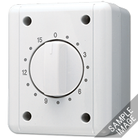 JUNG Белый Выключатель для накладного монтажа с часовым механизмом 8012W