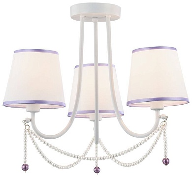 VELANTE 314-007-03 Люстра подвесная Белый/Белый, Фиолетовый E14 3*40W