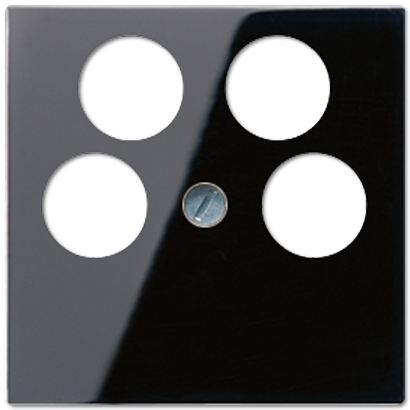 JUNG Крышка для SAT-TV-розетки с 4-мя гнездами черный A561-4SAT2SW