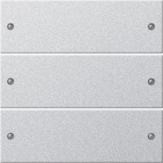 Gira S-55 Алюминий Комплект клавиш 3-местный 218326