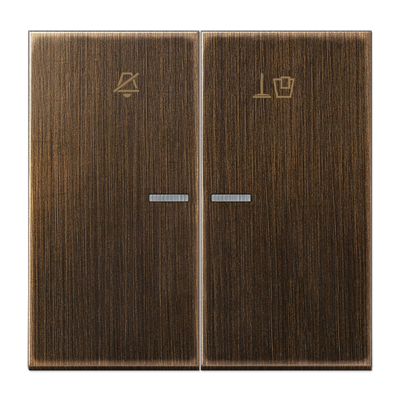 JUNG Клавиша для гостиничных выключателей 505KO5VEUM24 или 505KO5VEUM230, латунь Antik MERUKO5MAT