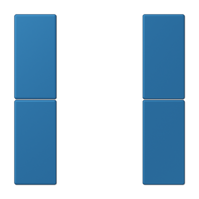 JUNG Набор накладок 2 группы для модулей F50 термопласт Les Couleurs® Le Corbusier LC502TSA32030