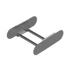 OSTEC Секция шарнирного соединения для лестничного лотка ЛКР 400х110, толщ. 2,0 мм, Сендзимир цинк