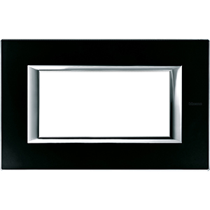 BT Axolute Черное стекло Рамка 4 мод прямоугольная HA4804VNN