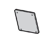 ABB CEWE Заглушка для неиспользуемого отверстия 2CMA191091R1000