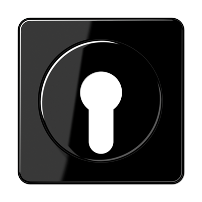 JUNG Крышка для выключателя с замком черная CD528SW