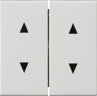 Gira S-55 Бел глянц Клавиша 2-я для жалюзи со стрелками 115003