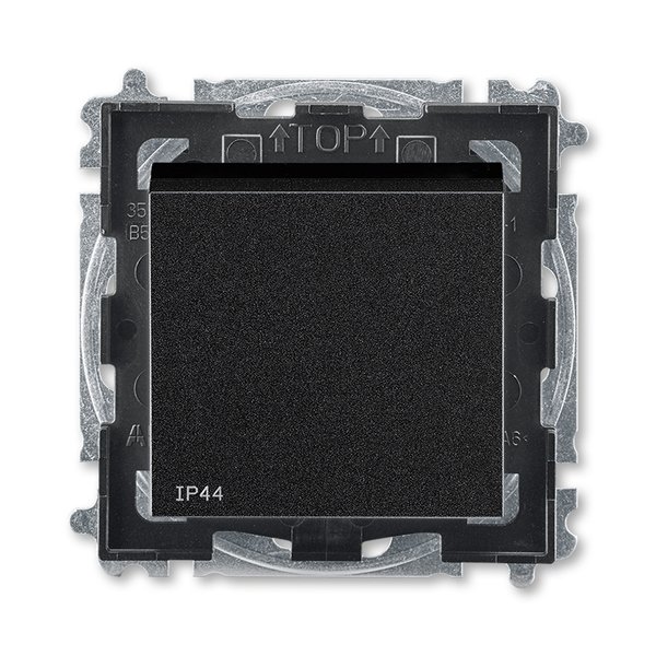ABB EPJ Levit антрацит / дымчатый чёрный Переключатель кнопочный 1-клавишный IP44 2CHH598940A4063