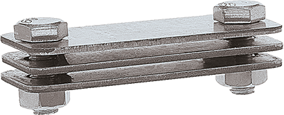 EZETEK Зажим соединительный полоса — полоса параллельный, оцинк. 90558