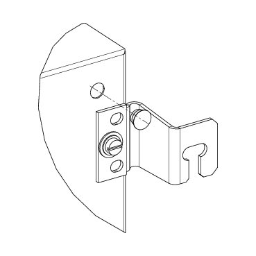SE Проушины для крепления к стене (сталь) 40мм 4шт NSYAEFPF40SC