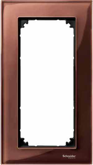 Купить SE Merten SM M-Elegance Стекло Махагон Рамка 2-ая без перегородки MTN4025-3215