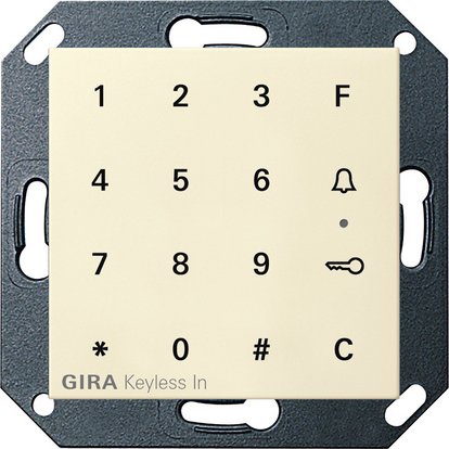 Gira Keyless In Цифров код замок System 55 кремовый 260501