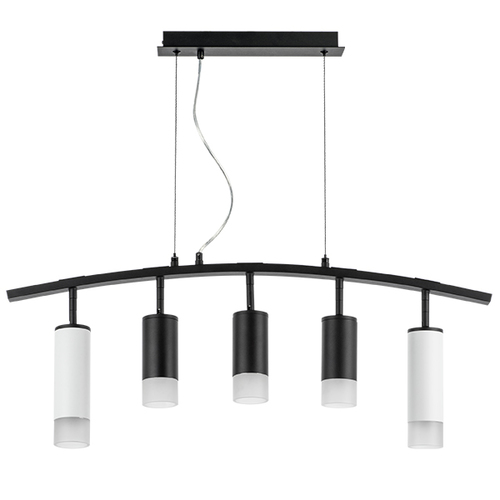 Lightstar LR7358623731 Люстра RULLO 5х50W GU10 ЧЕРНЫЙ/БЕЛЫЙ (571735+214437-3+214486-2+202431-5), шт
