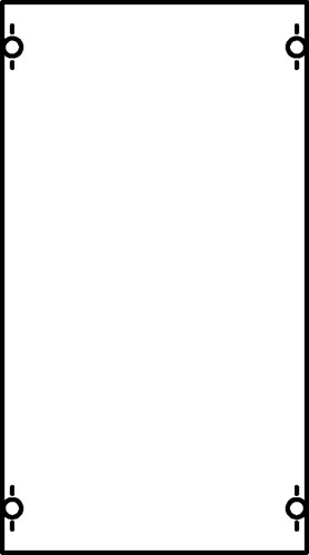 ABB Панель с защитной крышкой без прорези и Дин-рейкой 1B00A