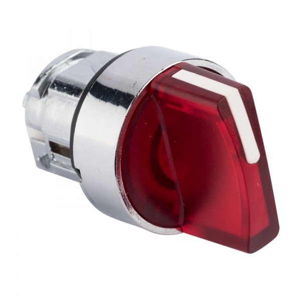 EKF PROxima Исполнительный механизм переключателя ХB4 красный на 2 положения с фиксацией, с подсветкой с короткой ручкой