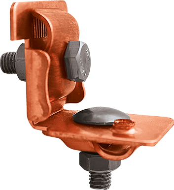 EZETEK Держатель проводника круглого 6-10 мм для фальца 0.7-8 мм универсальный, медь 91090-2