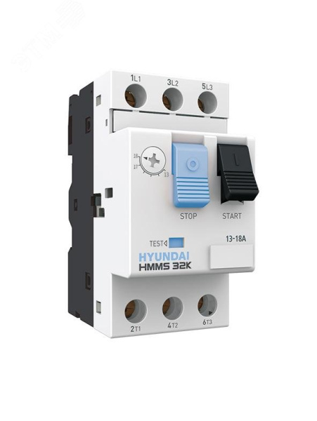 Купить Автомат защиты двигателя MMS32K 02P5 1.6-2.5А 100kA АС400/415В (управление кнопочное) MMS32K02P5C HD Hyundai Electric