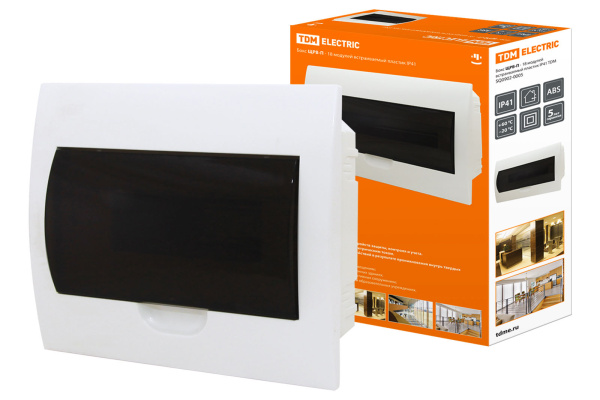 TDM Бокс ЩРВ-П-18модулей встраиваемый пластик IP41 SQ0902-0005