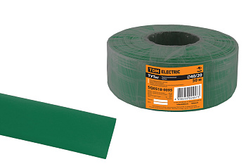 TDM Термоусаживаемая трубка ТУТнг 40/20 зеленая (50 м/ролл) SQ0518-0095