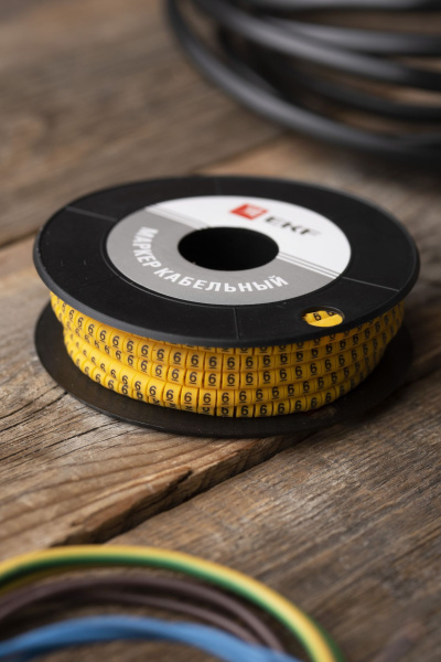 Купить EKF PROxima Маркер кабельный 1,5 мм2 "6" (1000 шт.) (ЕС-0)