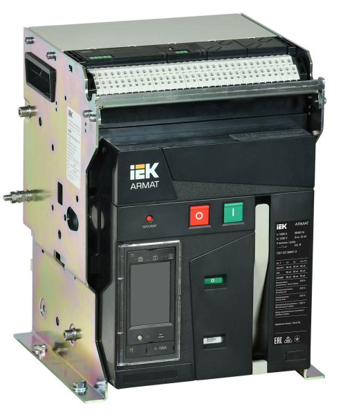 IEK ARMAT Автоматический выключатель воздушный стационарного исполнения 3P A 66кА 1600А TT с акс.