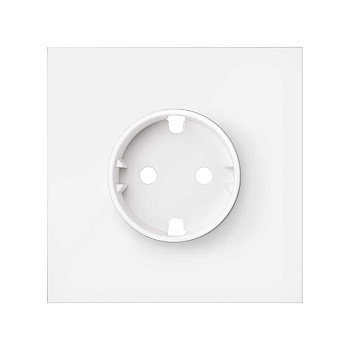 Simon 100 Белый матовый Кит 1 пост, фронт. Накладка на 1 розетку Schuko 10020105-230
