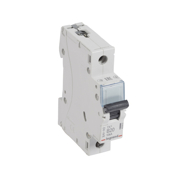 Legrand TX3 Автоматический выключатель 1P 20A (B) 6000/10kA 403861