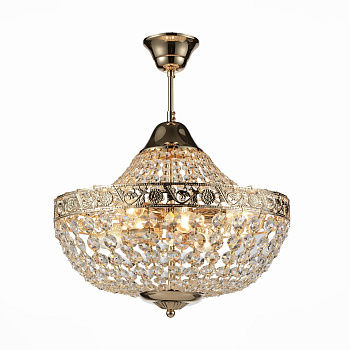 ST LUCE SL669.203.06 Люстра подвесная  Французское золото/Прозрачный E14 6*40W