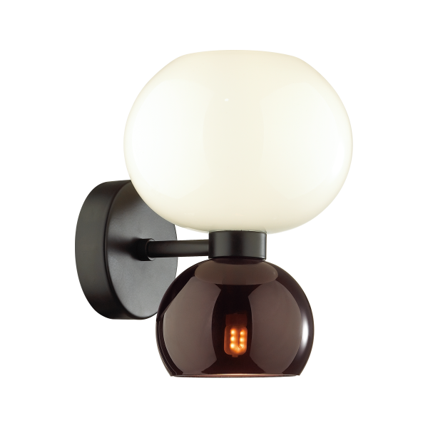 Купить Odeon Light 4978/2W MODERN ODL22 321 черный/белый/бордовый/стекло Бра E14/G9 1*40W+1*40W CHANGI