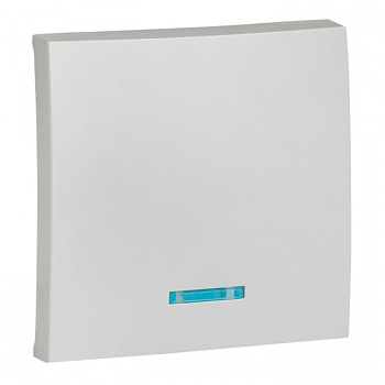 EKF PROxima Валенсия лицевая панель выключателя 1-кл. с индикатором 10А сталь