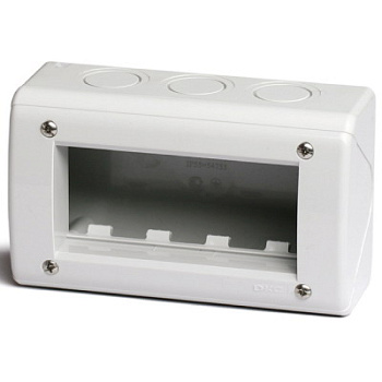 DKC Модульная настен. коробка для эл/устан. изделий VIVA, IP40,4мод.