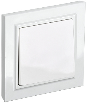 IEK BRITE Белый Выключ. 1-кл 10А в сборе ВСР10-1-0-БрБ