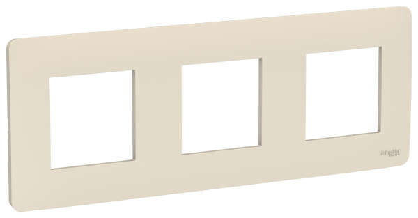 Купить SE Unica Studio Беж Рамка 3-ная NU200644