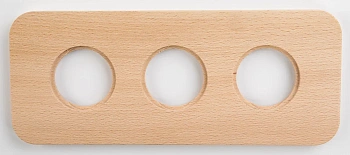 BIRONI Шедель Верди Бук Натурэль Рамка 3-ая (скрытый монтаж) BF5-630-10