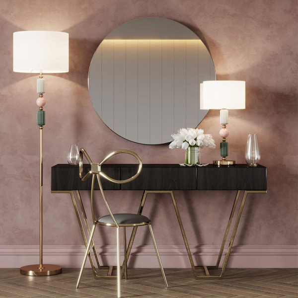 Купить Odeon Light 4861/1F CLASSIC ODL_EX22 40 золотой/раноцветн.керамика/стекло Торшер E27 1*60W 4861/1F CANDY