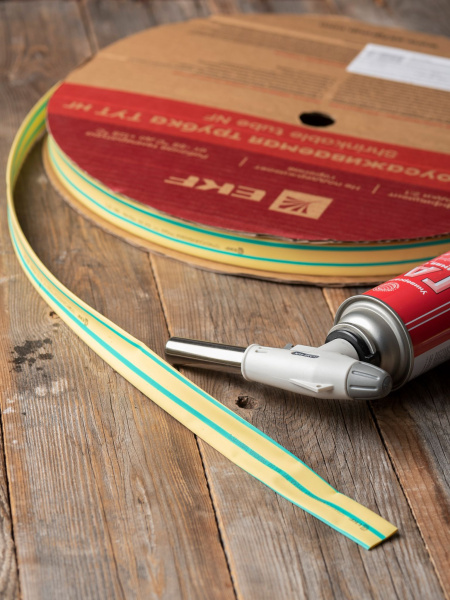 Купить EKF PROxima Термоусаживаемая трубка ТУТ нг 18/9 жел-зел рулон