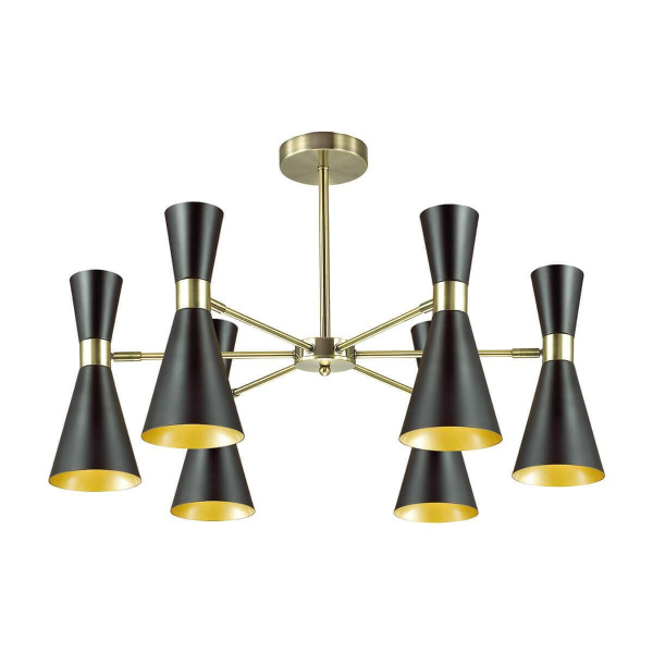 Lumion 3662/6C LN18 000 античная бронза/матовый чёрный Люстра потолочная E14 6*60W 220V QUINN