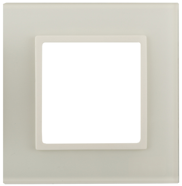 ЭРА 14-5101-02 Elegance Сл.кость/сл.кость Стекло Рамка 1-ая