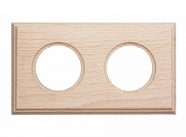 Купить BIRONI Шедель Бук Натурэль Рамка 2-ая на бревно 240мм (скрытый монтаж) BF4C24-620-10