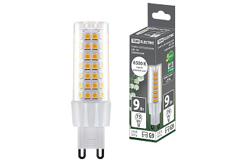 TDM Лампа светодиодная G9-9 Вт-230 В-6500 К, SMD, 21,5x70,5 мм SQ0340-0230