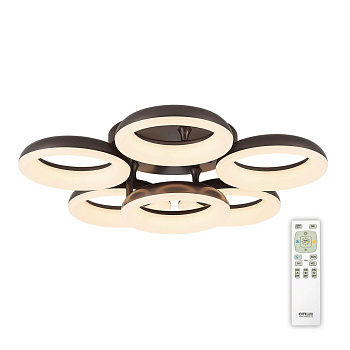Citilux CL225165R Паркер Кофе Светильник LED Люстра с пультом