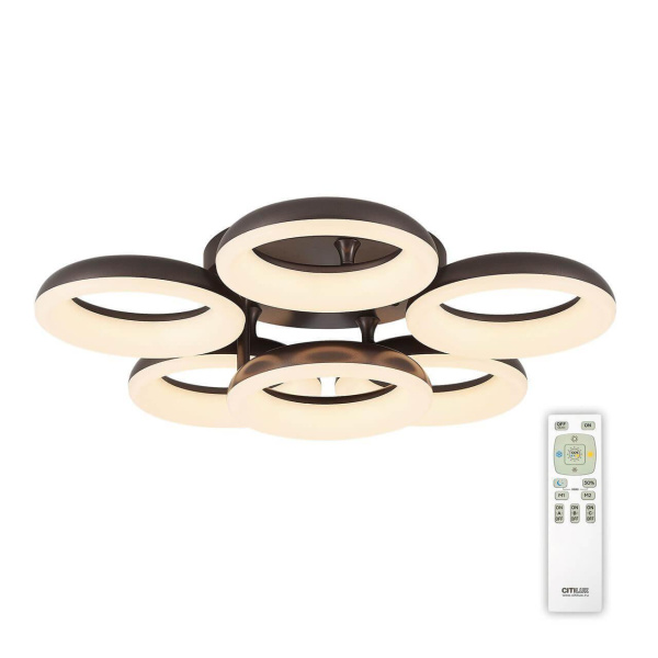 Citilux CL225165R Паркер Кофе Светильник LED Люстра с пультом