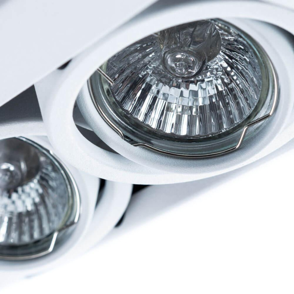 Купить Arte Lamp Cardani Белый Светильник точечный встаиваемый 50W GU10 2x500lm A5941PL-2WH