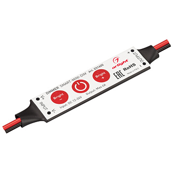 Arlight Диммер SMART-MINI-DIM (12-24V, 1x4A) (IP20 Пластик, 5 лет) 031600