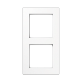 JUNG A550 Белый Рамка 2-ая для вертикальной и горизонтальной установки A5582BFWW