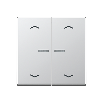 JUNG Клавиши для сдвоенной кнопки BCU, алюминий A595KO5MPAL