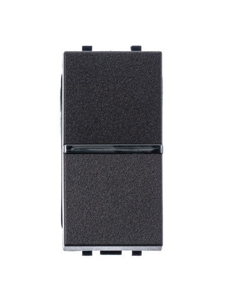 Купить ABB NIE Zenit Антрацит Переключатель 1-клавишный 1 мод 2CLA210200N1801